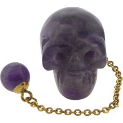 Pendulum Skull-Amethyst (P69)