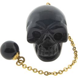 Pendulum Skull-Black Onyx (P73)