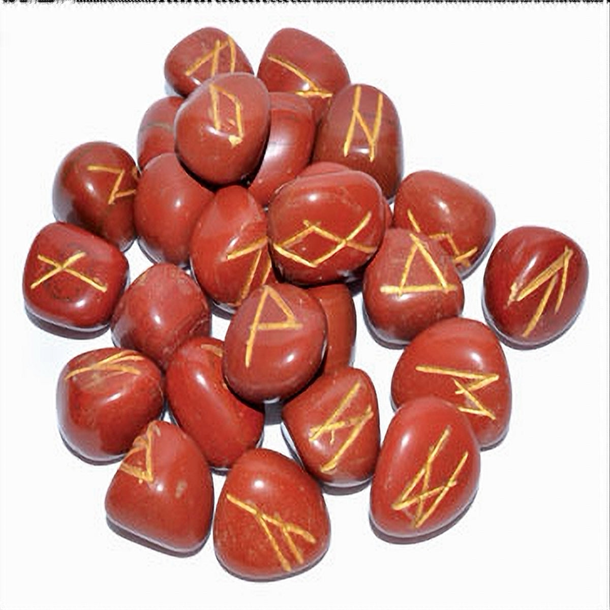 Red Jasper Rune Set