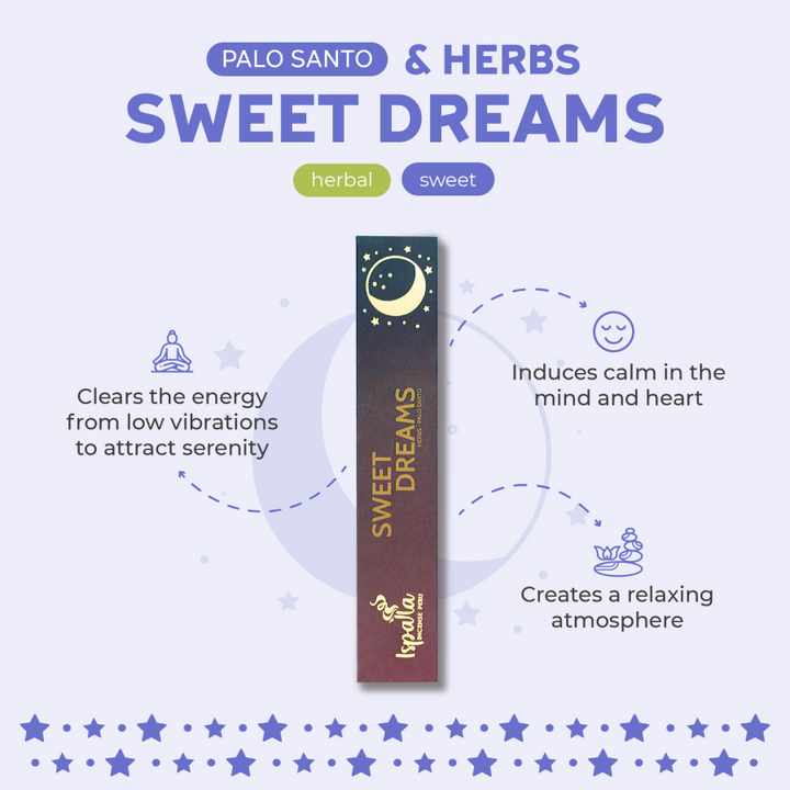 Sweet Dreams - Palo Santo Incense Sticks (10-pack