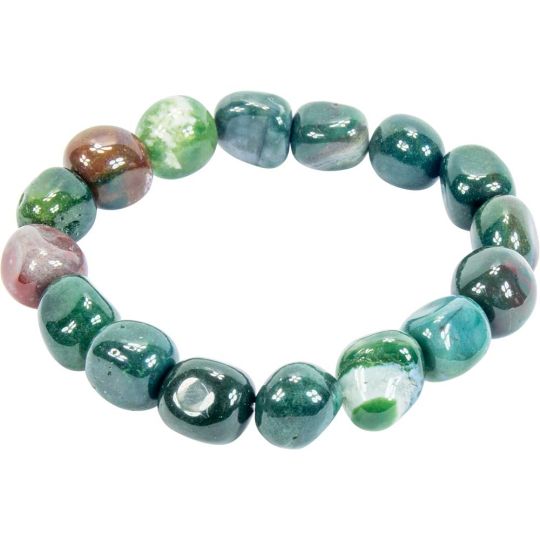 Bloodstone Tumbled Bracelet