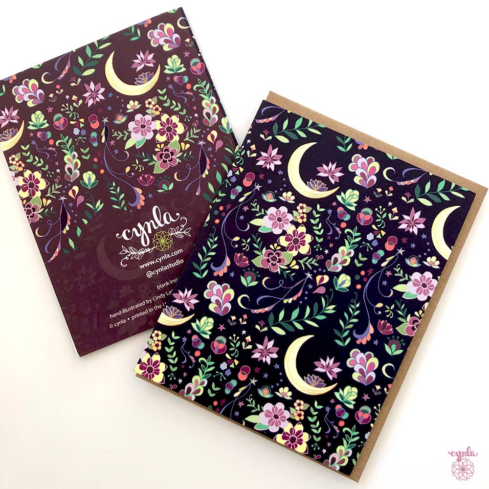 Crescent Moon Card