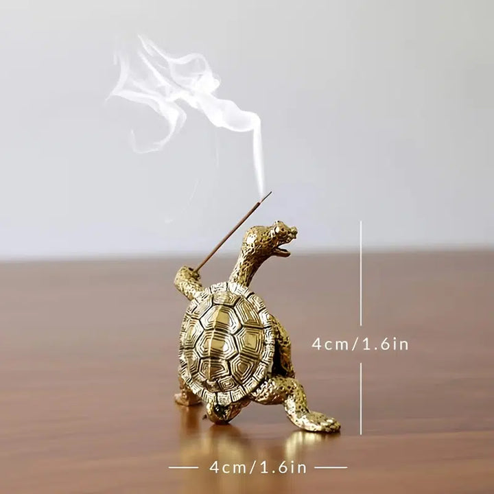 Kung Fu Turtle Incense Holder- Bronze