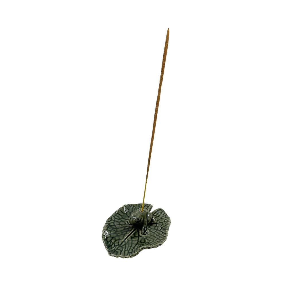 Frog-Leaf Incense Holder