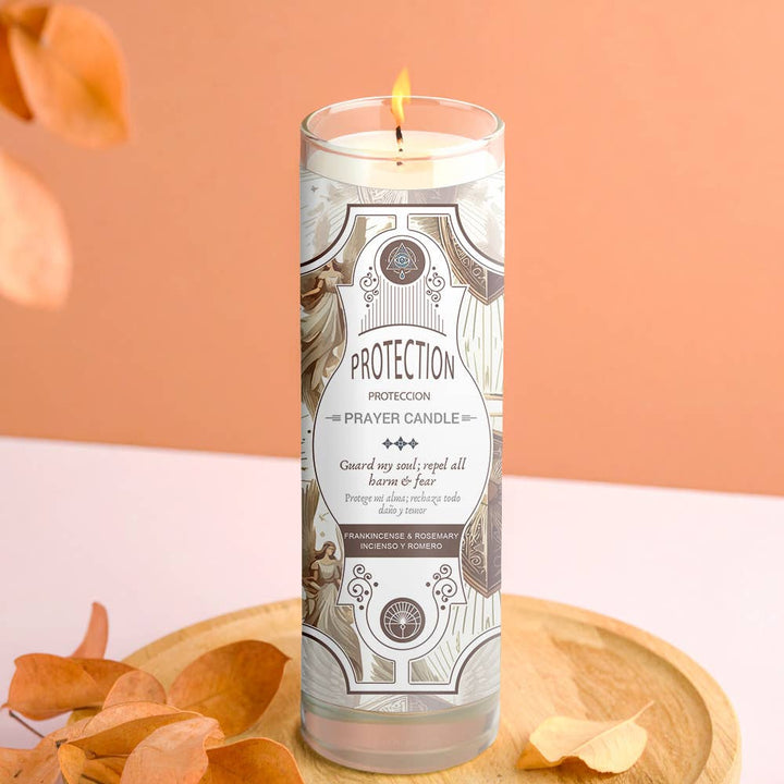 Prayer Candle - Protection (8 in., 9.5 oz.)