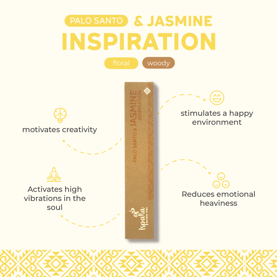 Jasmine with Palo Santo Incense Sticks (10-pack)