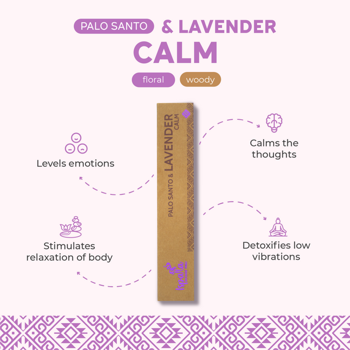 Lavender with Palo Santo Incense Sticks (10-pack)