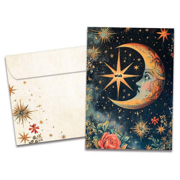 Crescent Moon Wish Card