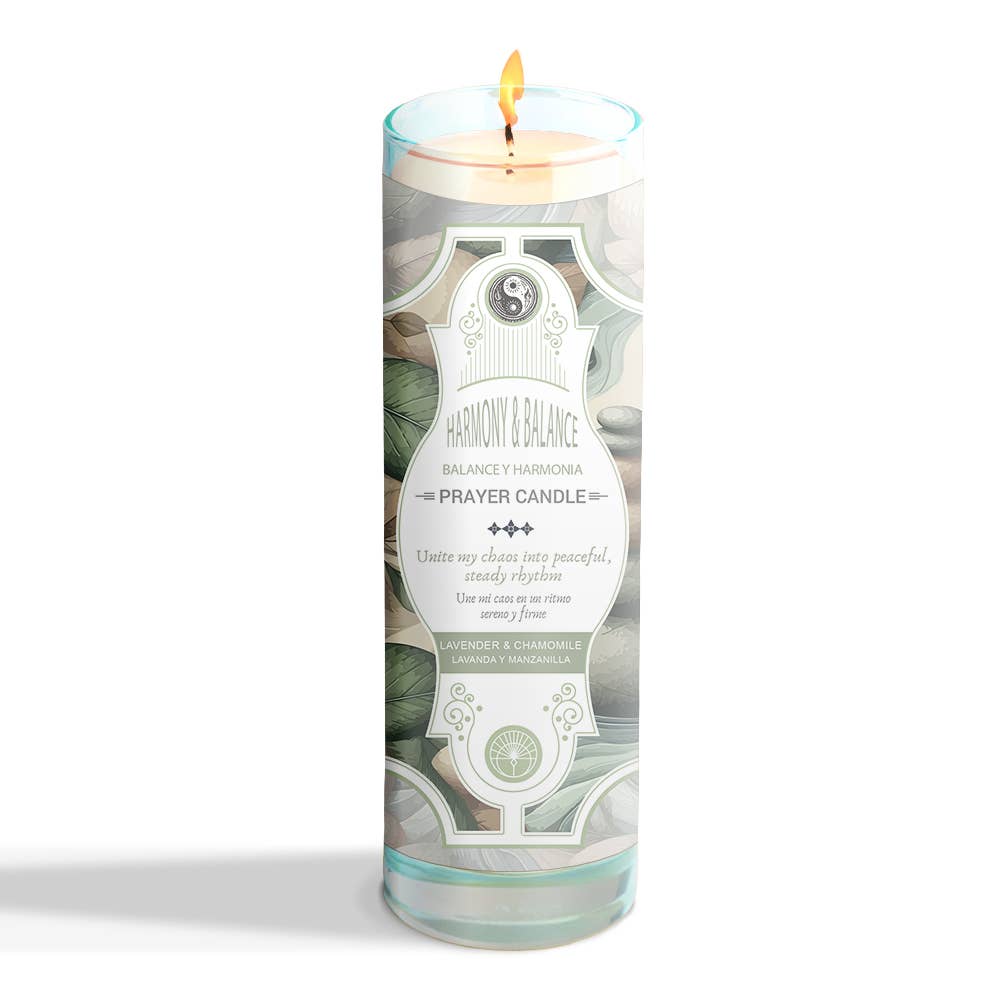 Prayer Candle - Harmony & Balance (8") (9.5 oz)