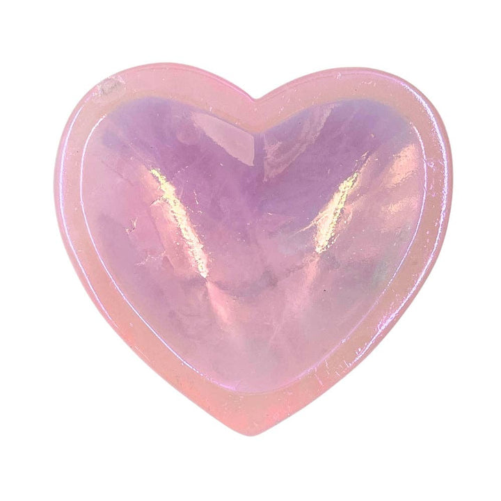 Aura Rose Quartz Heart Dish