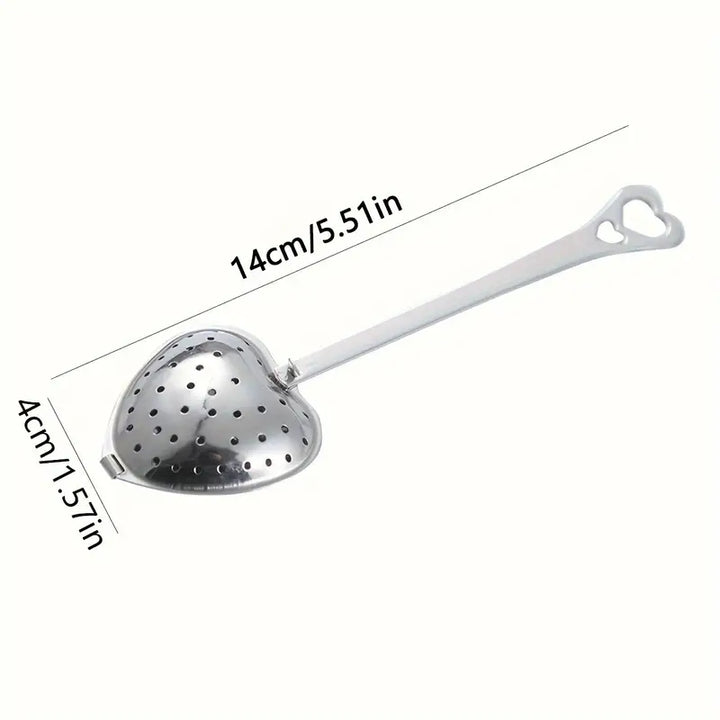 Heart-Shaped Stainless Steel Spoon Tea Infuser