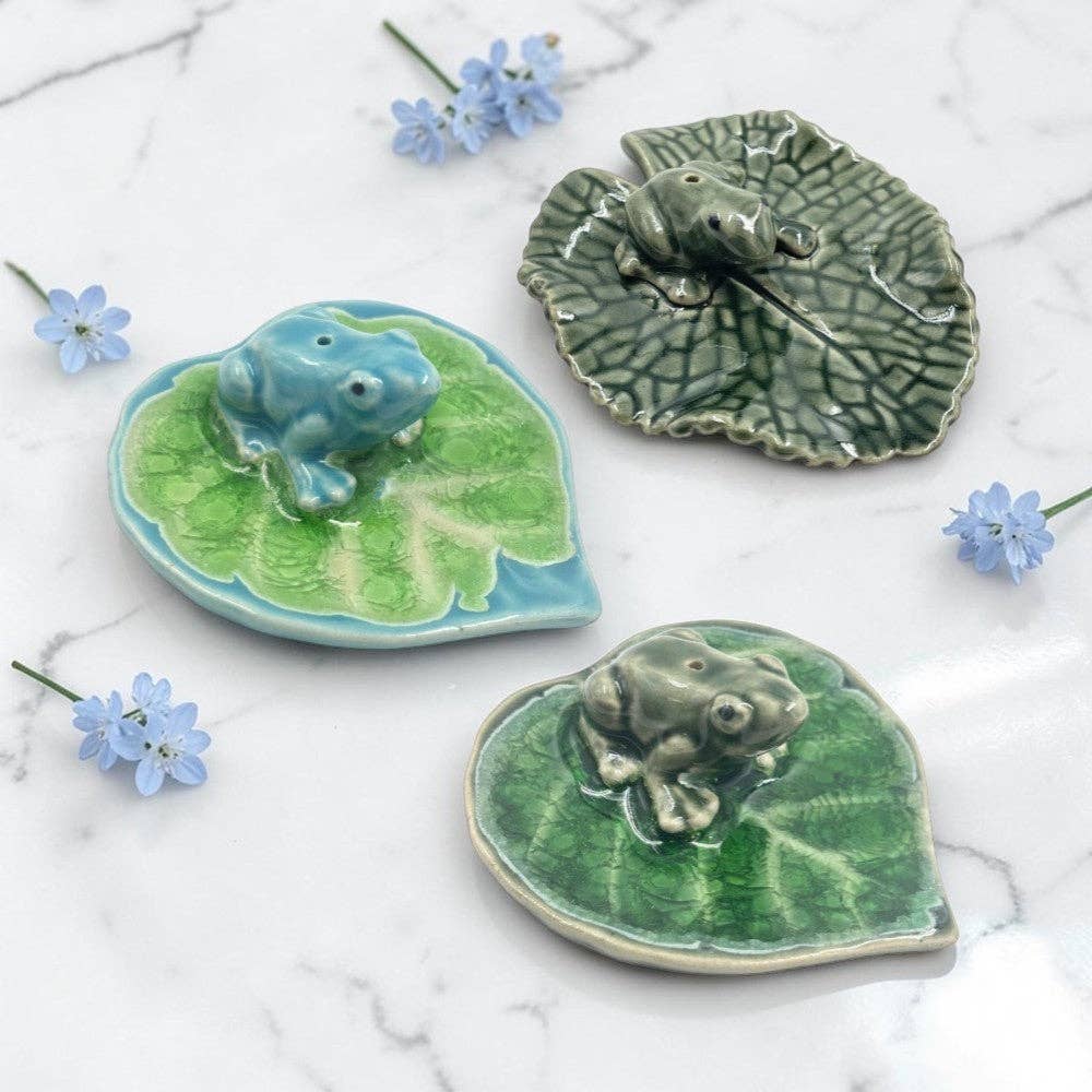 Frog-Leaf Incense Holder