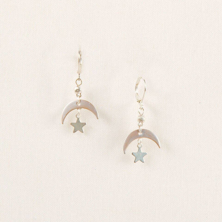 Moon and Star Earring: Gold