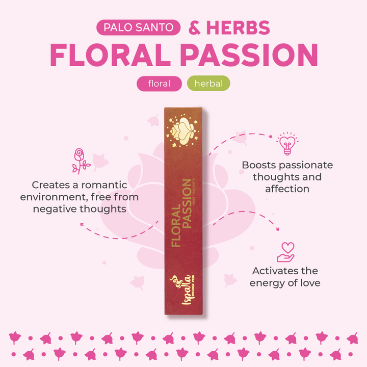 Floral Passion with Palo Santo Incense Sticks (10-pack)