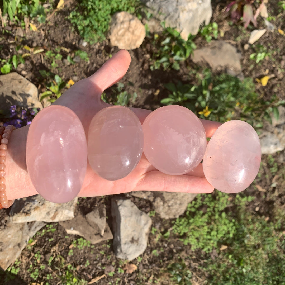 Rose Quartz Palm Stone PS20-7