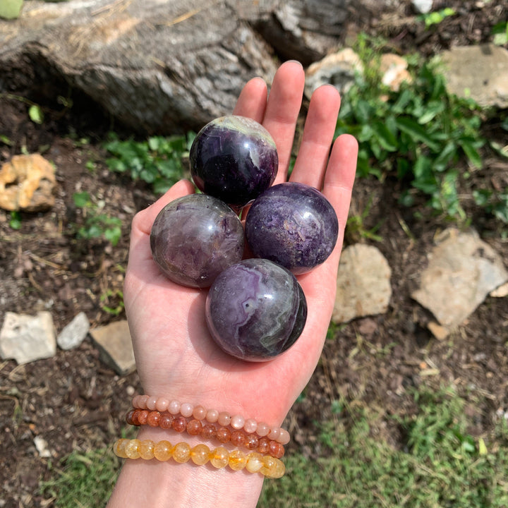 Rainbow Fluorite Sphere