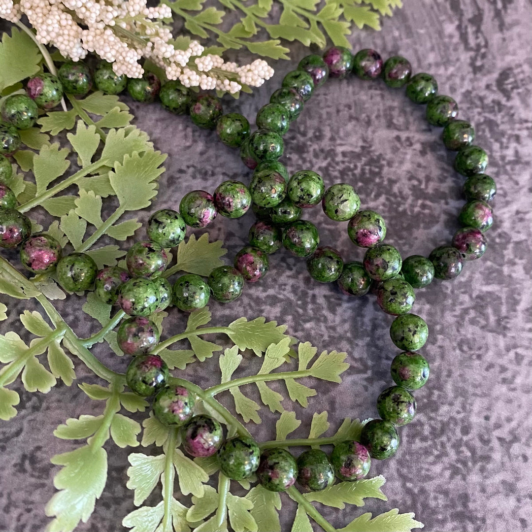 Clearance Imitation Ruby Zoisite (8 mm) Bracelet