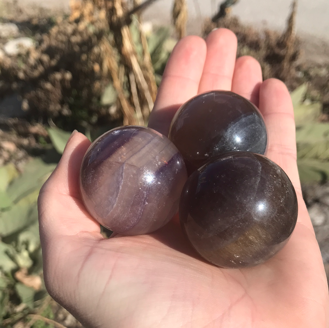 Rainbow Fluorite Sphere