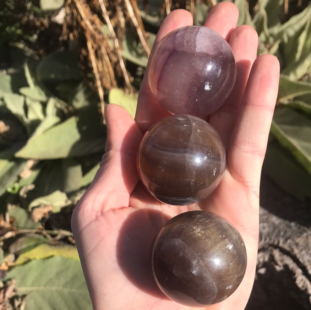 Rainbow Fluorite Sphere