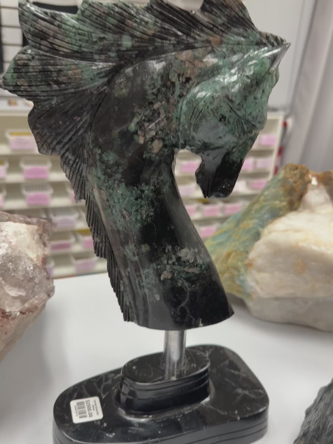 Carved Emerald Horse