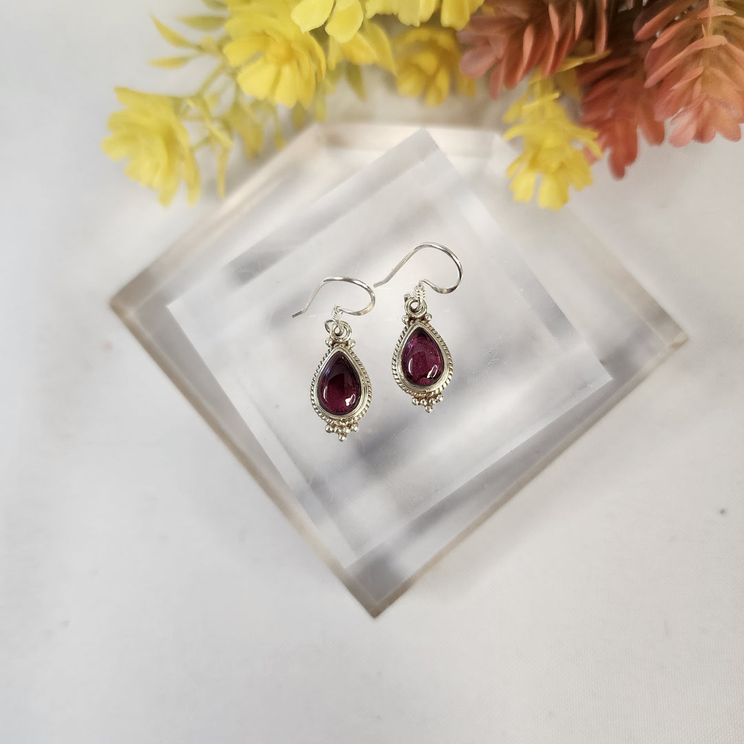Garnet Earrings  -JDS26165