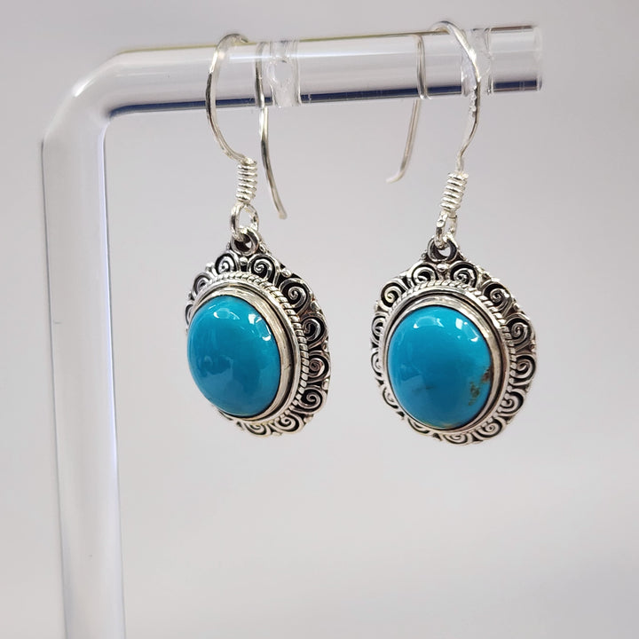 Turquoise Earrings  -JDS26174
