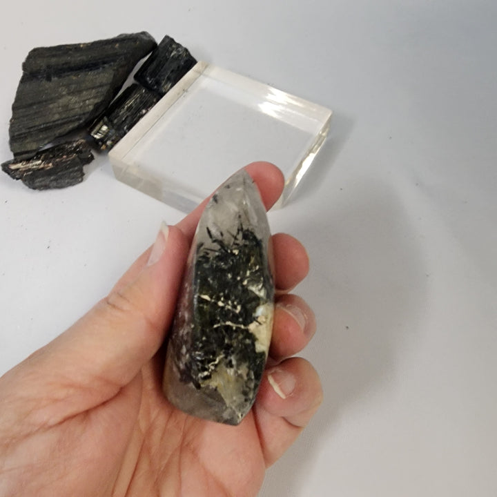 Black Tourmaline in Quartz-CR26034