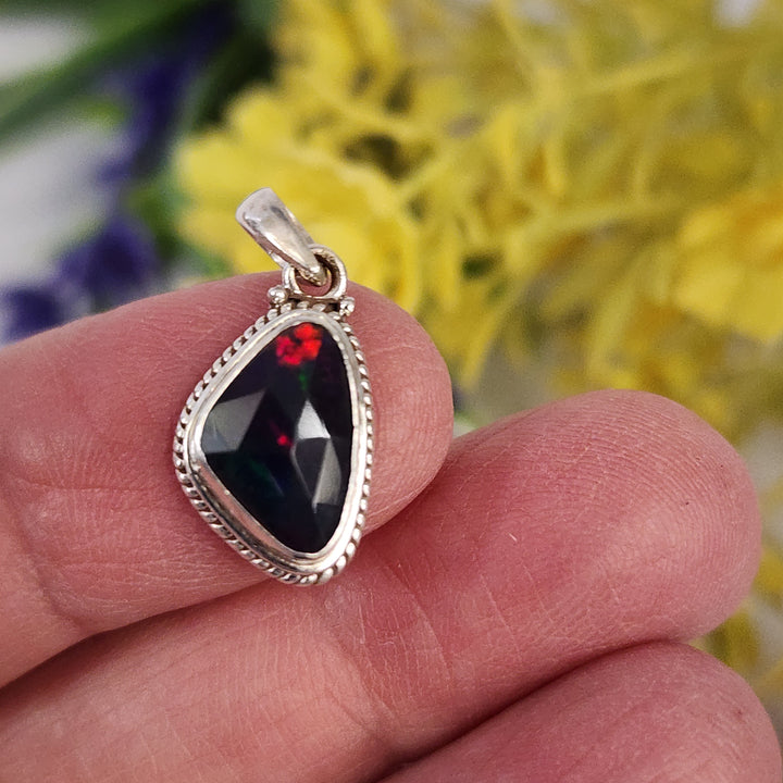 Black Opal Pendant  -JDS26133