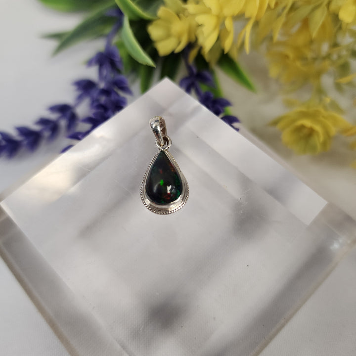 Black Opal Pendant  -JDS26132