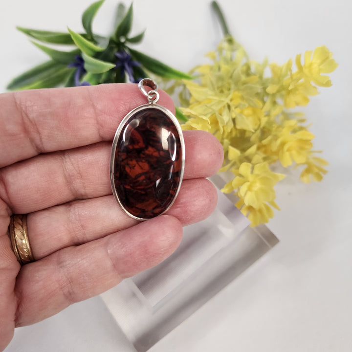 Red Jasper Pendant  -JDS26150