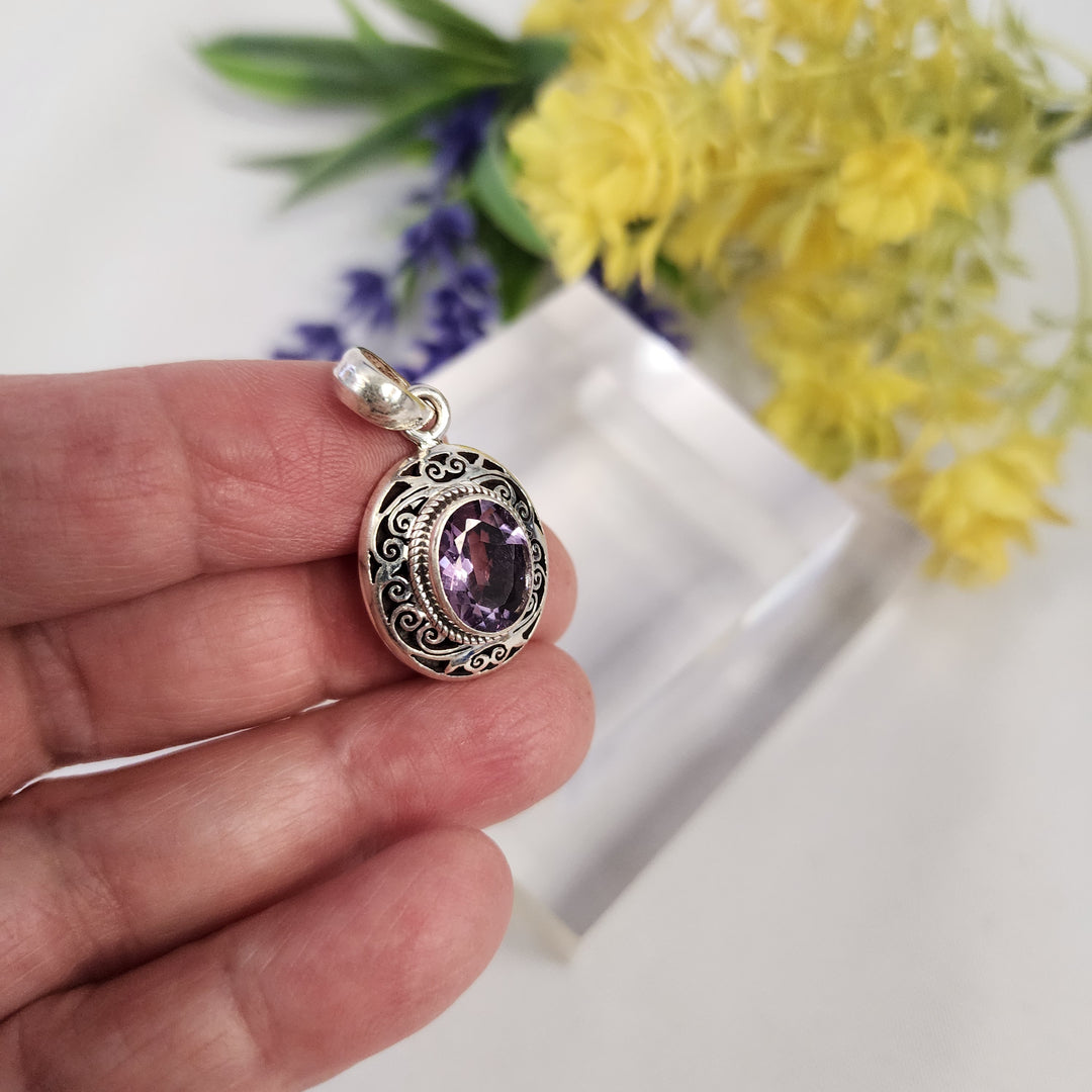 Amethyst Pendant  -JDS26128
