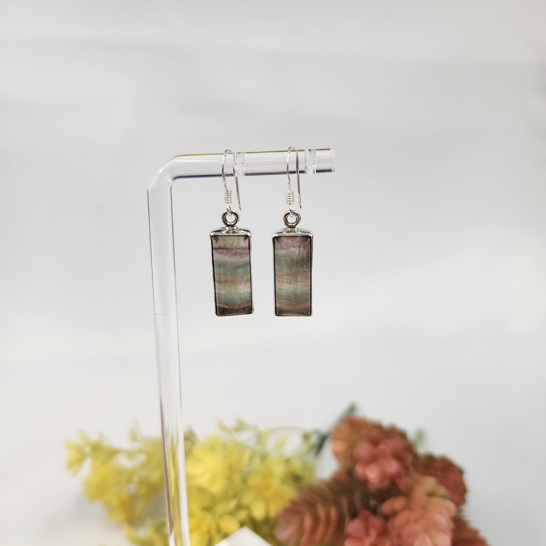 Fluorite Earrings  -JDS26167