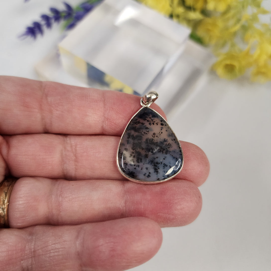 Dendrite Agate Pendant  -JDS26102