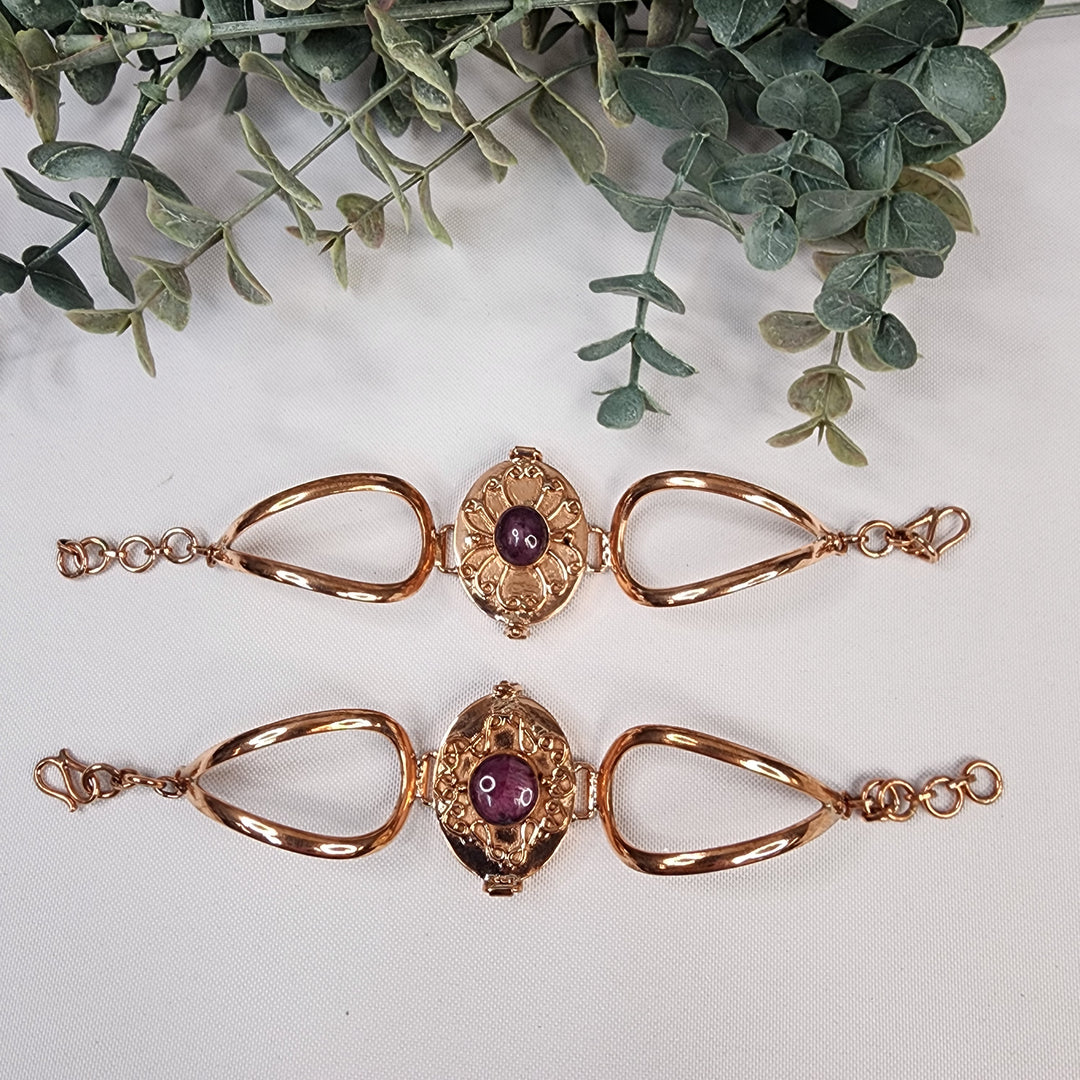Copper  Bracelet w/Ruby-MJ177