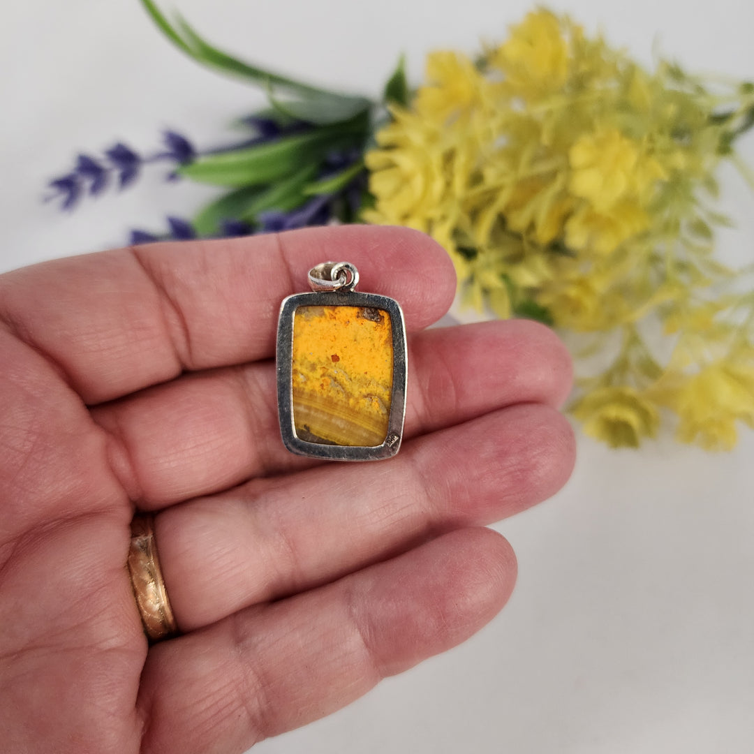 Bumblebee Jasper Pendant  -JDS26099