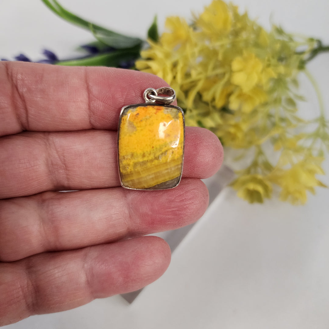 Bumblebee Jasper Pendant  -JDS26099