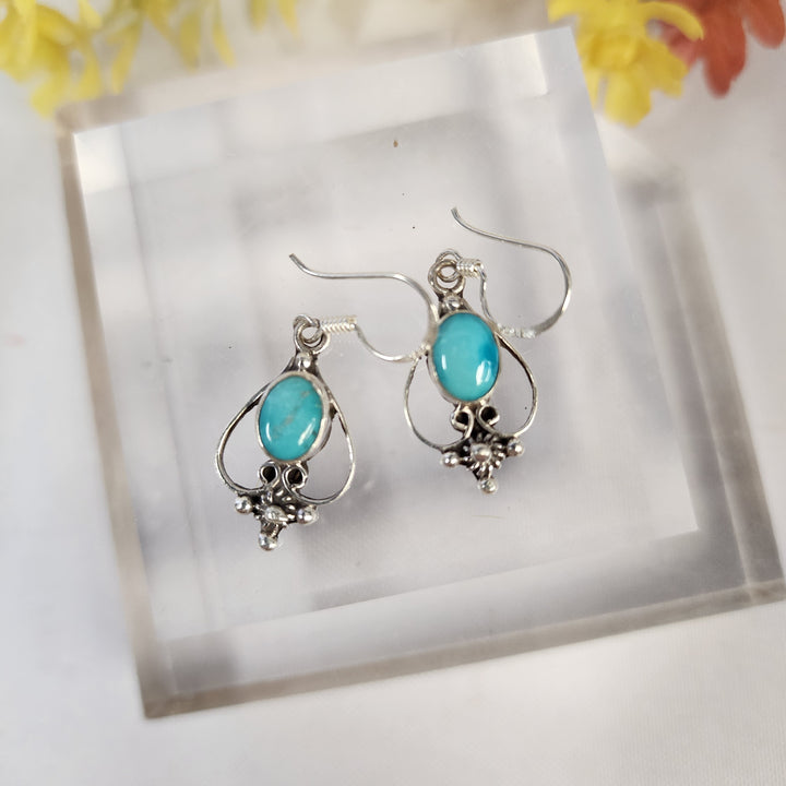 Turquoise Earrings  -JDS26072