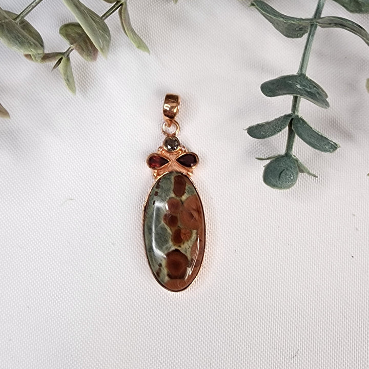 Poppy Jasper Pendant-MJ175