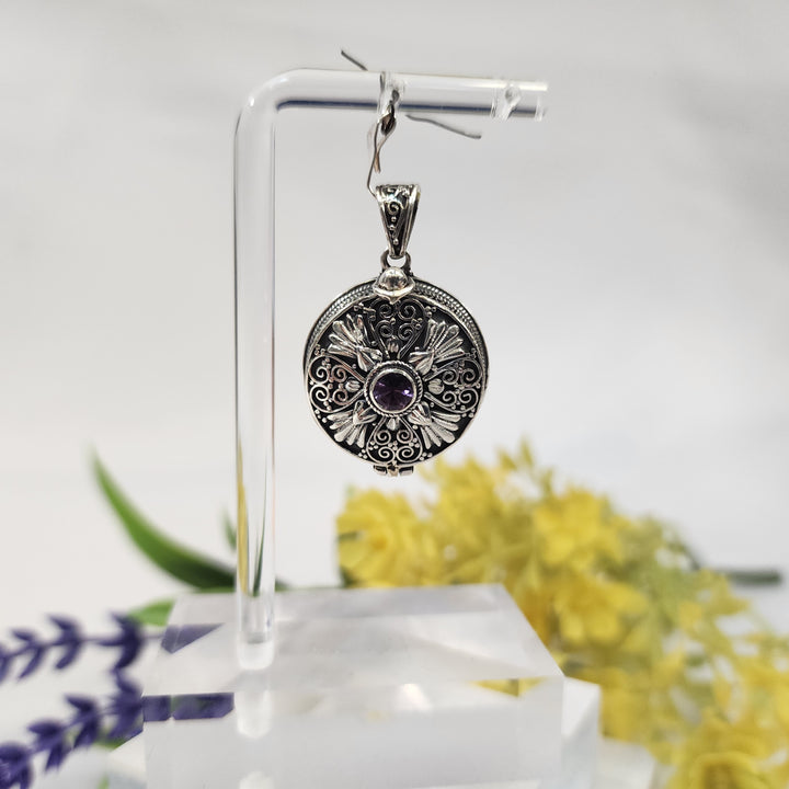 Amethyst Locket  -JDS26144