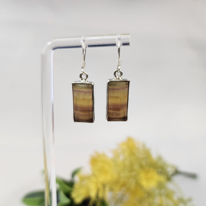Fluorite Earrings  -JDS26185