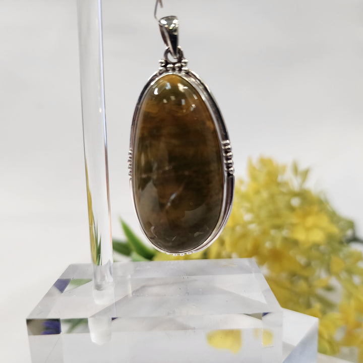Flower Agate Pendant  -JDS26137