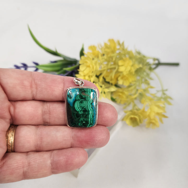 Malachite Pendant  -JDS26147
