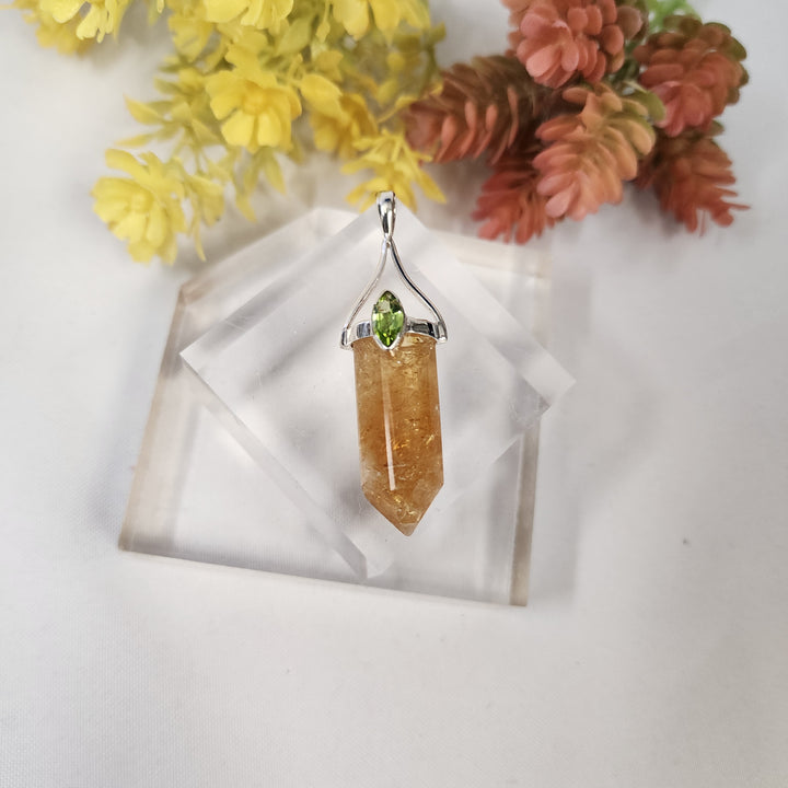 Citrine & Peridot-Pendant JC26035