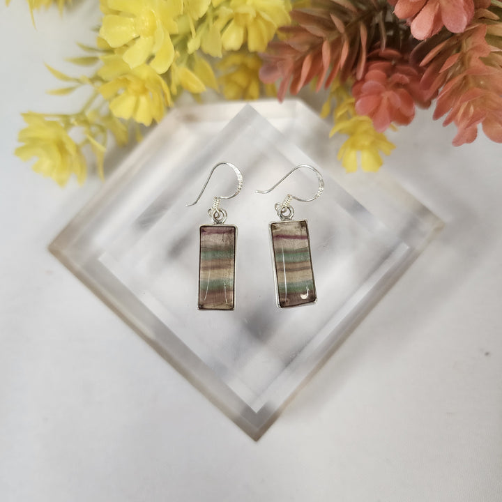Fluorite Earrings  -JDS26167
