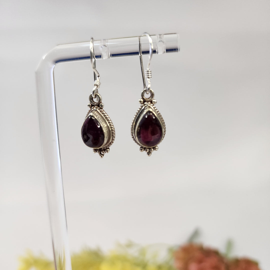Garnet Earrings  -JDS26165