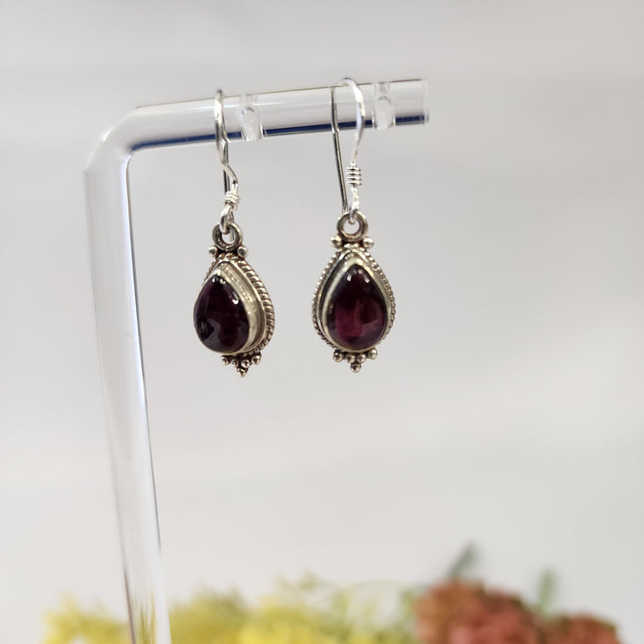 Garnet Earrings  -JDS26165