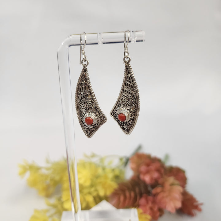 Coral Earrings  -JDS26181