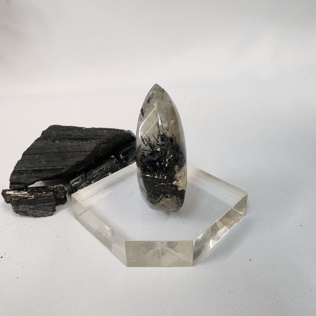 Black Tourmaline in Quartz-CR26034
