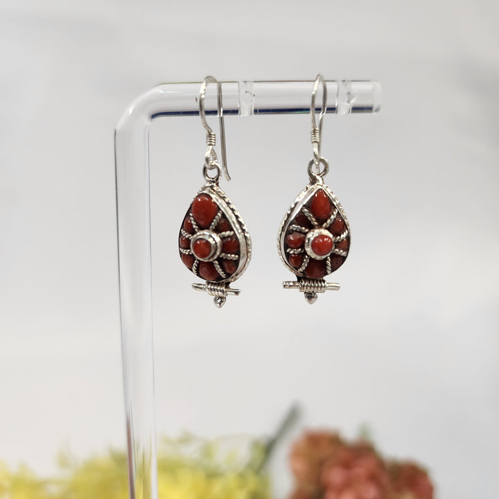 Coral Earrings  -JDS26180