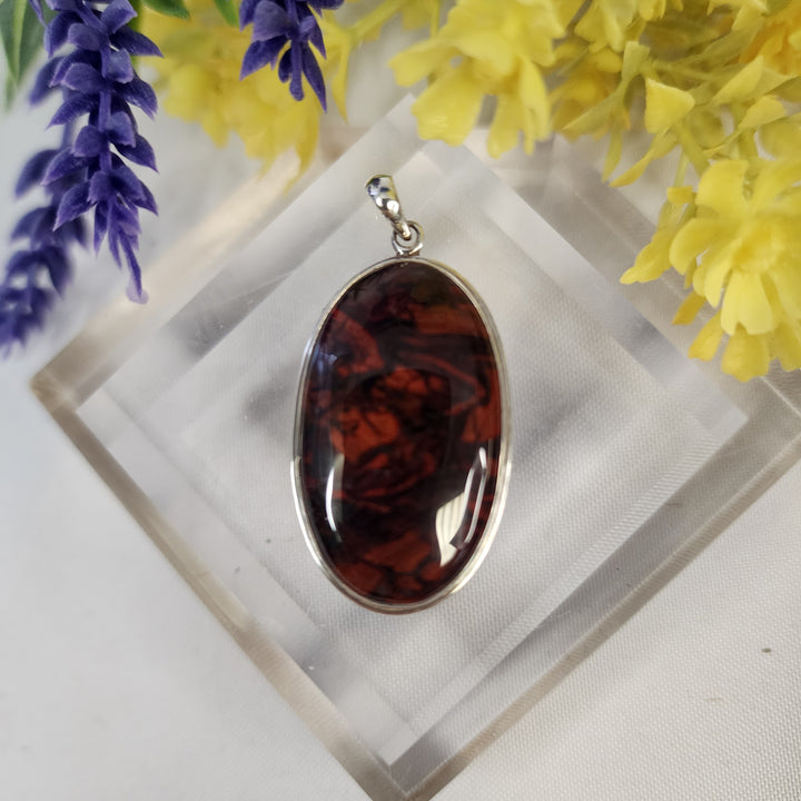Red Jasper Pendant  -JDS26150